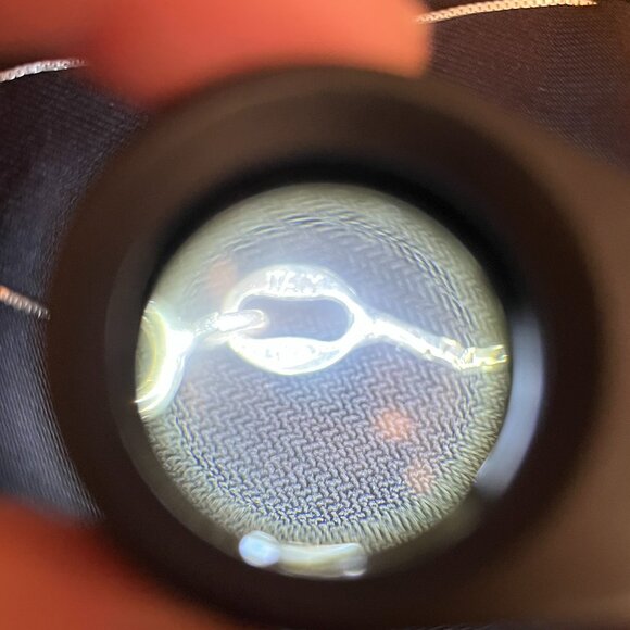 Carolee Sterling Silver White Crystal Halo Pendant  925 Italy Box Chain  Dainty - Picture 8 of 9